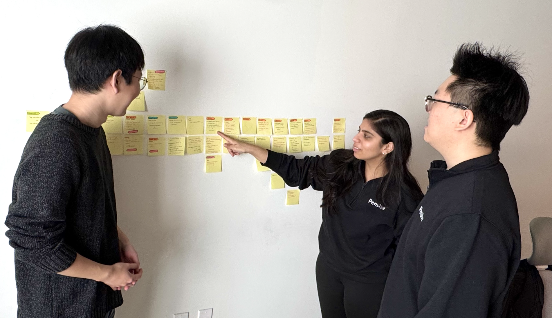 Pensive team planning session